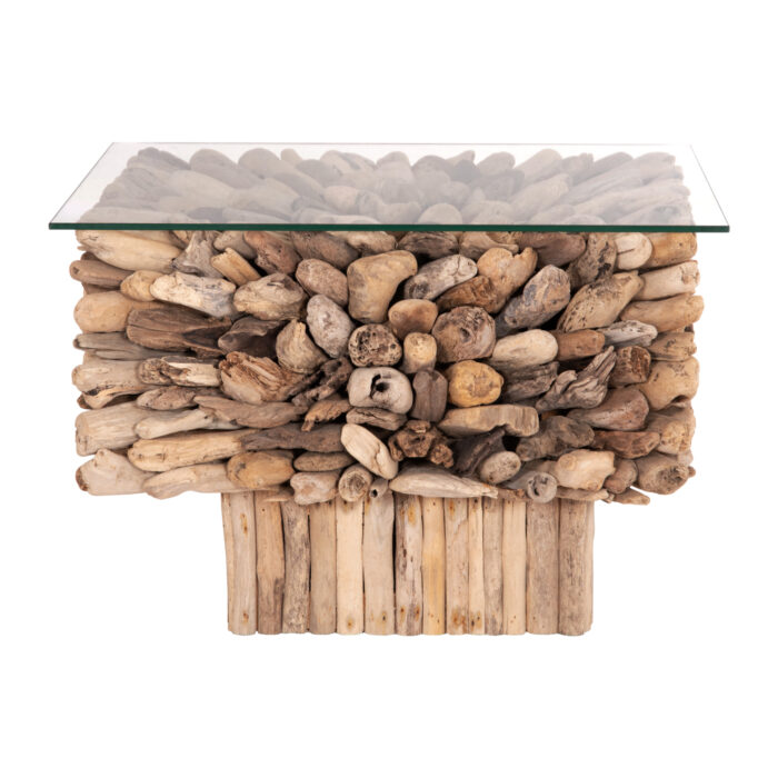 ΤΡΑΠΕΖΙ ΣΑΛΟΝΙΟΥ ΤΕΤΡΑΓΩΝΟ FB99961 DRIFTWOOD--ΓΥΑΛΙ 75x75x51Υεκ. - Image 3