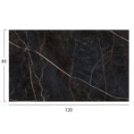 ΕΠΙΦΑΝΕΙΑ ΤΡΑΠΕΖΙΟΥ HPL ΟΡΘΟΓΩΝΙΑ FB95840.34 BLACK MARBLE 120x80εκ. - Image 2