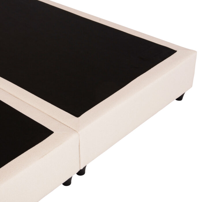 ΚΡEΒΑΤΙ ΔΙΠΛΟ FB9717 ΜΠΕΖ ΥΦΑΣΜΑ ΓΙΑ ΣΤΡΩΜΑ 160x200εκ. - Image 6