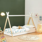 ΚΡΕΒΑΤΙ ΠΑΙΔΙΚΟ FB9699.03 τ.MONTESSORI ΞΥΛΟ ΠΕΥΚΟΥ ΦΥΣΙΚΟ-ΛΕΥΚΟ- 190x90εκ - Image 2