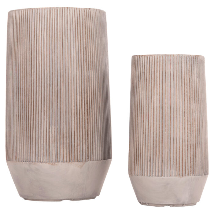 ΣΕΤ 2ΤΜΧ ΓΛΑΣΤΡΕΣ ΚΥΛΙΝΔΡΟΙ FB94727 FIBERCLAY-ΧΡΩΜΑ CEMENT Φ35x64Υεκ - Image 5