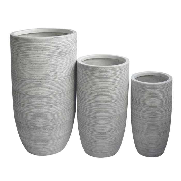 ΣΕΤ 3ΤΜΧ ΓΛΑΣΤΡΕΣ ΚΥΛΙΝΔΡΟΙ FB94721 FIBERCLAY-ΧΡΩΜΑ CEMENT Φ42x78Υεκ - Image 1