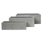 ΣΕΤ 3ΤΜΧ ΓΛΑΣΤΡΕΣ ΟΡΘΟΓΩΝΙΕΣ FB94723 FIBERCLAY ΓΚΡΙ 81x30x30Υεκ.