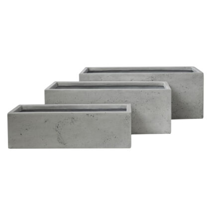 ΣΕΤ 3ΤΜΧ ΓΛΑΣΤΡΕΣ ΟΡΘΟΓΩΝΙΕΣ FB94723 FIBERCLAY ΓΚΡΙ 81x30.5x30.5Υεκ.