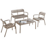 ΣΕΤ ΣΑΛΟΝΙ ΕΞΩΤΕΡΙΚΟΥ ΧΩΡΟΥ 4ΤΜΧ FB921096.04 ΠΟΛΥΠΡΟΠΥΛΕΝΙΟ ΚΑΠΟΥΤΣΙΝΟ