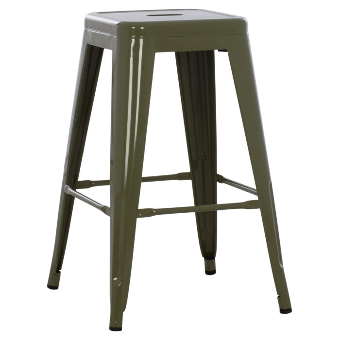 ΣΚΑΜΠΟ ΜΕΣΑΙΟΥ ΥΨΟΥΣ ΜΕΤΑΛΛΙΚΟ FB98573.43 DARK OLIVE GREEN 43x43x67Υεκ. - Image 1