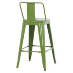 ΣΚΑΜΠΟ ΜΠΑΡ ΜΕΣΑΙΟΥ ΥΨΟΥΣ ΜΕΤΑΛΛΙΚO FB98574.53 LIGHT OLIVE GREEN 43x43x88Υεκ. - Image 5