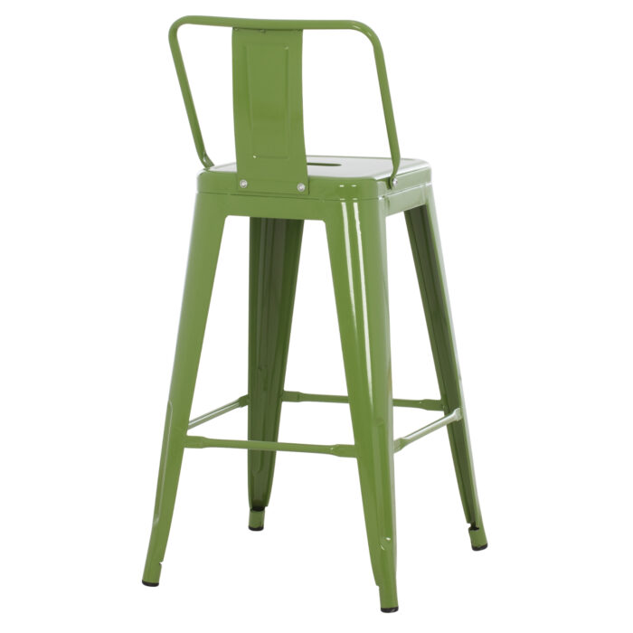 ΣΚΑΜΠΟ ΜΠΑΡ ΜΕΣΑΙΟΥ ΥΨΟΥΣ ΜΕΤΑΛΛΙΚO FB98574.53 LIGHT OLIVE GREEN 43x43x88Υεκ. - Image 5