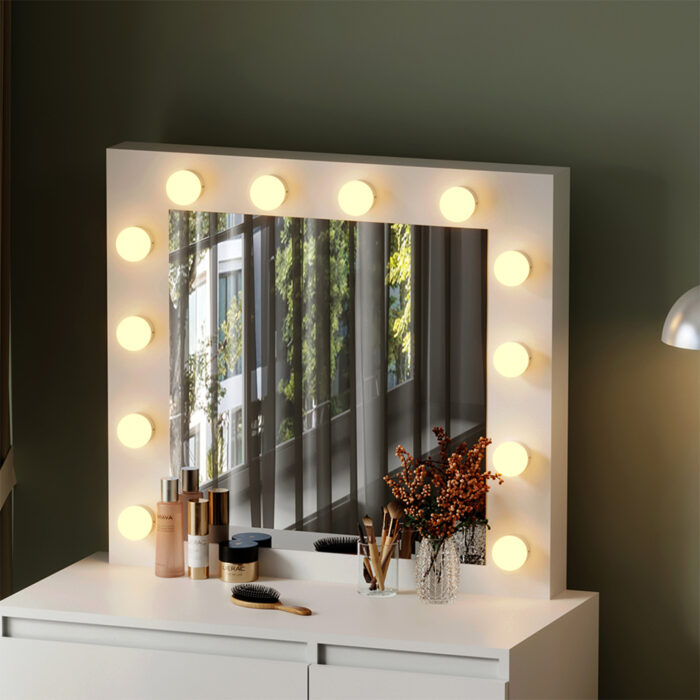 ΤΟΥΑΛΕΤΑ ΜΕ ΦΩΤΙΣΜΟ LED & ΣΥΡΤΑΡΙΑ FB92499.03 ΜΕΛΑΜΙΝΗ ΣΕ ΛΕΥΚΟ 80x40x140Υεκ. - Image 6