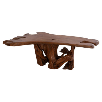 ΤΡΑΠΕΖΙ ΣΑΛΟΝΙΟΥ FB918303 ΞΥΛΟ TEAK--ΣΚΟΥΡΟ ΚΑΦΕ 156x94x49Υεκ.