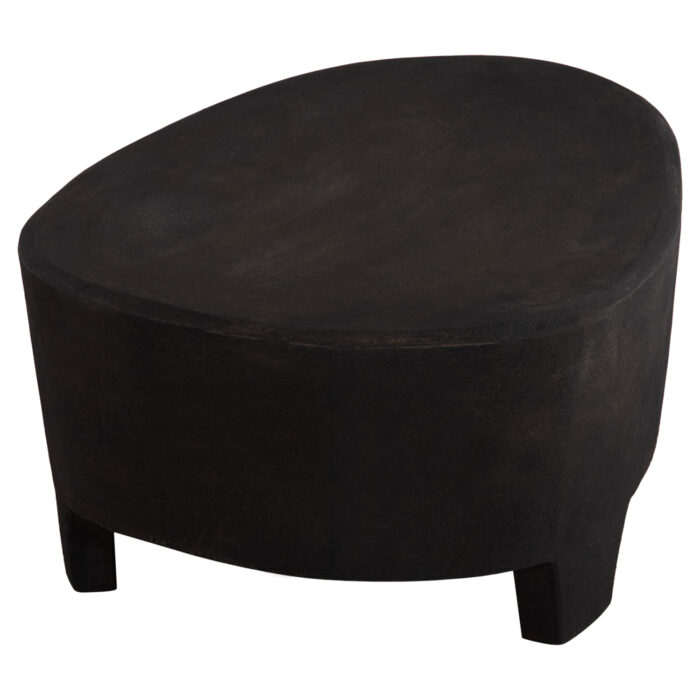 ΤΡΑΠΕΖΙ ΣΑΛΟΝΙΟΥ ΟΒΑΛ FB918066 MDF ΣΕ ΜΑΥΡΟ ΧΡΩΜΑ 100x60x33Υεκ. - Image 5
