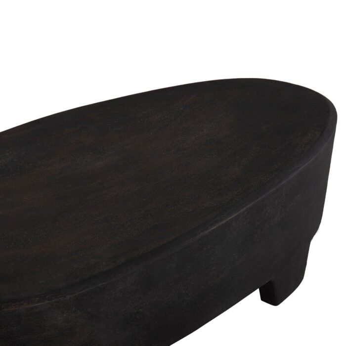 ΤΡΑΠΕΖΙ ΣΑΛΟΝΙΟΥ ΟΒΑΛ FB918066 MDF ΣΕ ΜΑΥΡΟ ΧΡΩΜΑ 100x60x33Υεκ. - Image 6