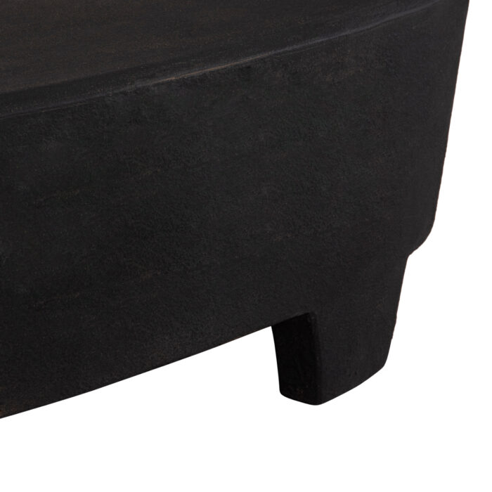 ΤΡΑΠΕΖΙ ΣΑΛΟΝΙΟΥ ΟΒΑΛ FB918066 MDF ΣΕ ΜΑΥΡΟ ΧΡΩΜΑ 100x60x33Υεκ. - Image 7