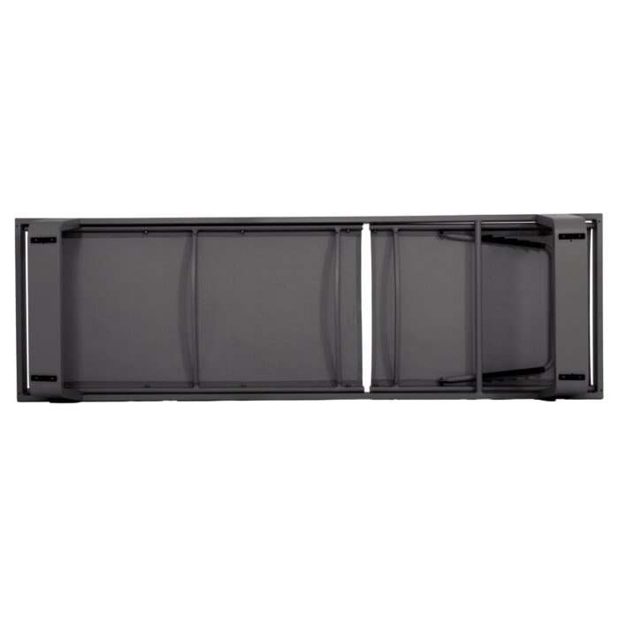 ΞΑΠΛΩΣΤΡΑ ΑΛΟΥΜΙΝΙΟΥ ΜΕ ΥΦΑΣΜΑ TESLIN FB96292.01 ΣΕ ΓΚΡΙ 198x61,5x97Υεκ. - Image 6