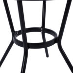 ΤΡΑΠΕΖΙ ΑΛΟΥΜΙΝΙΟΥ Φ70 BAMBOO FB95532.02 ΜΑΥΡΟ ΜΕ ΓΥΑΛΙ Φ70X76 εκ - Image 5