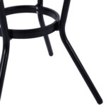 ΤΡΑΠΕΖΙ ΑΛΟΥΜΙΝΙΟΥ Φ70 BAMBOO FB95532.02 ΜΑΥΡΟ ΜΕ ΓΥΑΛΙ Φ70X76 εκ - Image 8