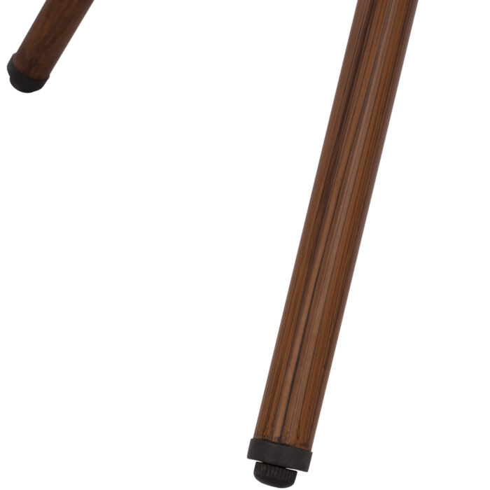 ΤΡΑΠΕΖΙ ΑΛΟΥΜΙΝΙΟΥ Φ70x76 εκ. BAMBOO FB95532.03 ΚΑΦΕ ΜΕ ΓΥΑΛΙ - Image 8