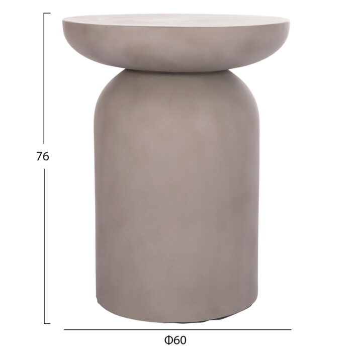 ΒΟΗΘΗΤΙΚΟ ΤΡΑΠΕΖΙ FB918160.03 FIBER CEMENT ΣΕ ΓΚΡΙ--Φ60x76Υεκ. - Image 2