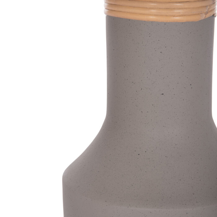 ΒΟΗΘΗΤΙΚΟ ΤΡΑΠΕΖΙ FB918169.03 FIBER CEMENT ΓΚΡΙ-ΦΥΣΙΚΟ RATTAN--Φ40x61Υεκ. - Image 9