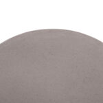ΒΟΗΘΗΤΙΚΟ ΤΡΑΠΕΖΙ ΣΤΡΟΓΓΥΛΟ DELIA FB918167.03 FIBER CEMENT ΓΚΡΙ & RATTAN Φ40x45Υεκ - Image 5
