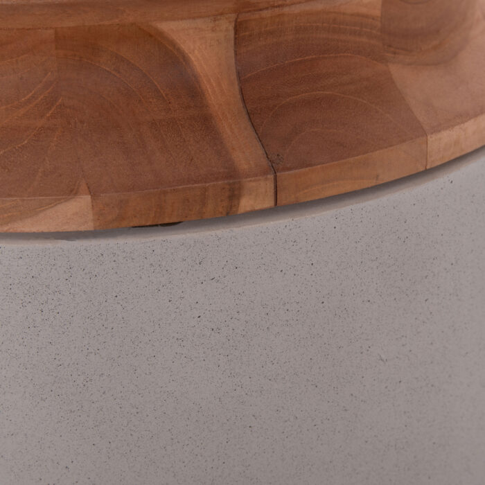 ΔΙΑΚΟΣΜΗΤΙΚΟ ΒΑΖΟ ΔΑΠΕΔΟΥ FB94662.03L FIBER CEMENT ΓΚΡΙ--ΞΥΛΟ ΤΕΑΚ Φ41x47Υ - Image 10