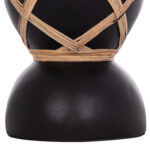 ΔΙΑΚΟΣΜΗΤΙΚΟ ΒΑΖΟ ΔΑΠΕΔΟΥ FB94672.01S TERRACOTTA ΜΑΥΡΟ-RATTAN Φ27.5x50Υ - Image 7