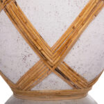 ΔΙΑΚΟΣΜΗΤΙΚΟ ΒΑΖΟ ΔΑΠΕΔΟΥ FB94672.02L FIBER CEMENT ΛΕΥΚΟ--RATTAN Φ32x62.5Υεκ. - Image 6