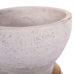 ΔΙΑΚΟΣΜΗΤΙΚΟ ΒΑΖΟ ΔΑΠΕΔΟΥ FB94672.02L FIBER CEMENT ΛΕΥΚΟ--RATTAN Φ32x62.5Υεκ. - Image 9