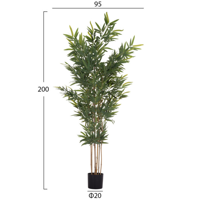 ΔΙΑΚΟΣΜΗΤΙΚΟ ΣΥΝΘΕΤΙΚΟ ΦΥΤΟ FB94737 BAMBOO ΣΕ ΓΛΑΣΤΡΑ 20x95x200Υεκ. - Image 2