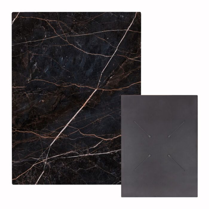 ΕΠΙΦΑΝΕΙΑ ΤΡΑΠΕΖΙΟΥ HPL ΟΡΘΟΓΩΝΙΑ FB96350.34 BLACK MARBLE 60x80εκ. - Image 1