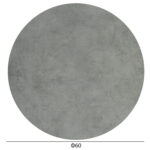 ΕΠΙΦΑΝΕΙΑ ΤΡΑΠΕΖΙΟΥ HPL ΣΤΡΟΓΓΥΛΗ FB95841.32 CEMENT Φ60εκ. - Image 2