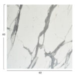 ΕΠΙΦΑΝΕΙΑ ΤΡΑΠΕΖΙΟΥ HPL ΤΕΤΡΑΓΩΝΗ FB95837.31 WHITE MARBLE 60x60εκ. - Image 2