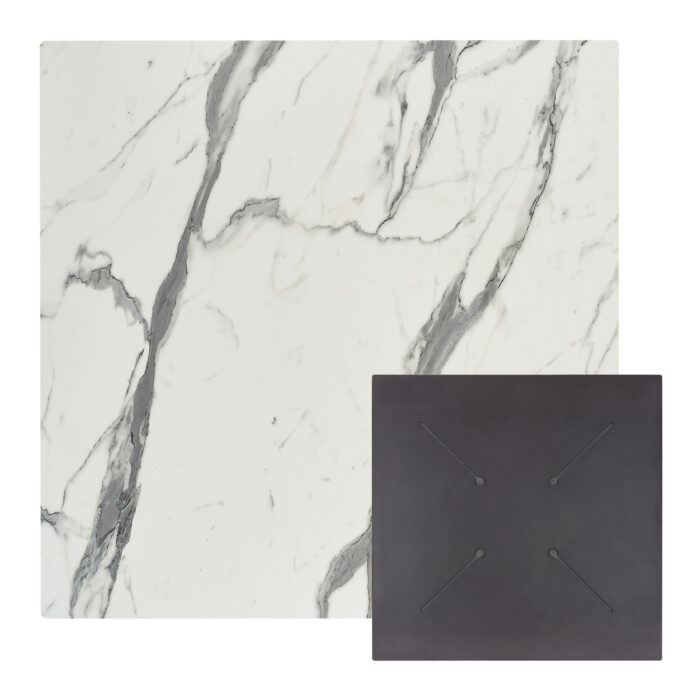 ΕΠΙΦΑΝΕΙΑ ΤΡΑΠΕΖΙΟΥ HPL ΤΕΤΡΑΓΩΝΗ FB95837.31 WHITE MARBLE 60x60εκ. - Image 1