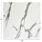 ΕΠΙΦΑΝΕΙΑ ΤΡΑΠΕΖΙΟΥ ΤΕΤΡΑΓΩΝΗ HPL FB95839.31 WHITE MARBLE 80x80εκ - Image 2