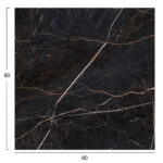 ΕΠΙΦΑΝΕΙΑ ΤΡΑΠΕΖΙΟΥ ΤΕΤΡΑΓΩΝΗ HPL FB95839.34 BLACK MARBLE 80x80εκ - Image 2