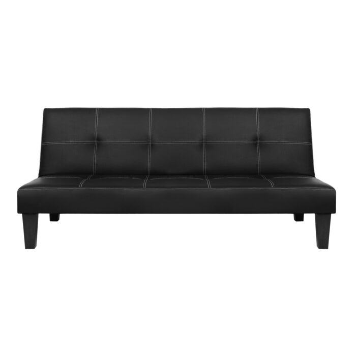 ΚΑΝΑΠΕΣ ΚΡΕΒΑΤΙ 3Θ FB93002.02 ΜΑΥΡΟΣ PU ΜΕ ΓΑΖΙΑ 186x90x82 - Image 4