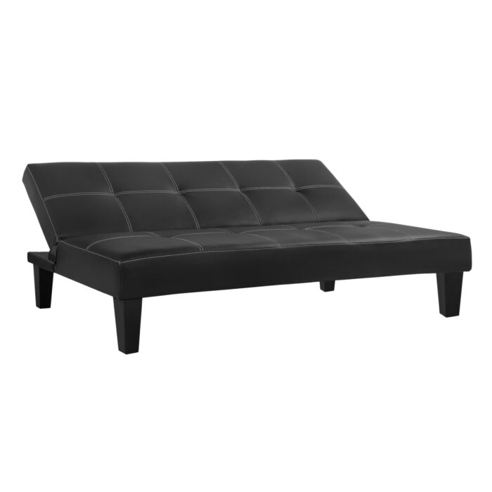 ΚΑΝΑΠΕΣ ΚΡΕΒΑΤΙ 3Θ FB93002.02 ΜΑΥΡΟΣ PU ΜΕ ΓΑΖΙΑ 186x90x82 - Image 5