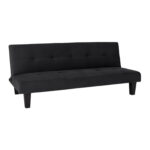 ΚΑΝΑΠΕΣ ΚΡΕΒΑΤΙ FB93000.14 ΜΑΥΡΟ ΒΕΛΟΥΔΟ 180x83x75Y εκ.