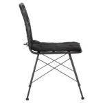 ΚΑΡΕΚΛΑ ΕΞ.ΧΩΡΟY FB95453.12 ΜΕΤΑΛΛΟ-ΜΑΞΙΛΑΡΙ-WICKER ΜΑΥΡΟ 52x52x83,5Yεκ. - Image 4