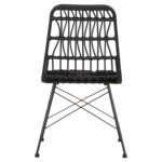 ΚΑΡΕΚΛΑ ΕΞ.ΧΩΡΟY FB95453.12 ΜΕΤΑΛΛΟ-ΜΑΞΙΛΑΡΙ-WICKER ΜΑΥΡΟ 52x52x83,5Yεκ. - Image 6
