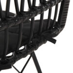 ΚΑΡΕΚΛΑ ΕΞ.ΧΩΡΟY FB95453.12 ΜΕΤΑΛΛΟ-ΜΑΞΙΛΑΡΙ-WICKER ΜΑΥΡΟ 52x52x83,5Yεκ. - Image 9