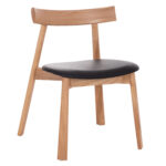 KΑΡΕΚΛΑ ΤΡΑΠΕΖΑΡΙΑΣ FB918245.04 RUBBERWOOD-ΜΑΥΡΟ PU 60x54x72Υεκ