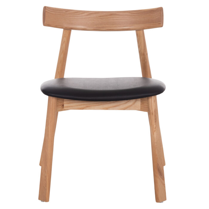 KΑΡΕΚΛΑ ΤΡΑΠΕΖΑΡΙΑΣ FB918245.04 RUBBERWOOD-ΜΑΥΡΟ PU 60x54x72Υεκ - Image 3
