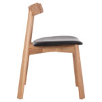 KΑΡΕΚΛΑ ΤΡΑΠΕΖΑΡΙΑΣ FB918245.04 RUBBERWOOD-ΜΑΥΡΟ PU 60x54x72Υεκ - Image 4