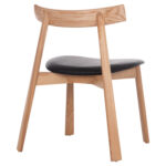 KΑΡΕΚΛΑ ΤΡΑΠΕΖΑΡΙΑΣ FB918245.04 RUBBERWOOD-ΜΑΥΡΟ PU 60x54x72Υεκ - Image 5