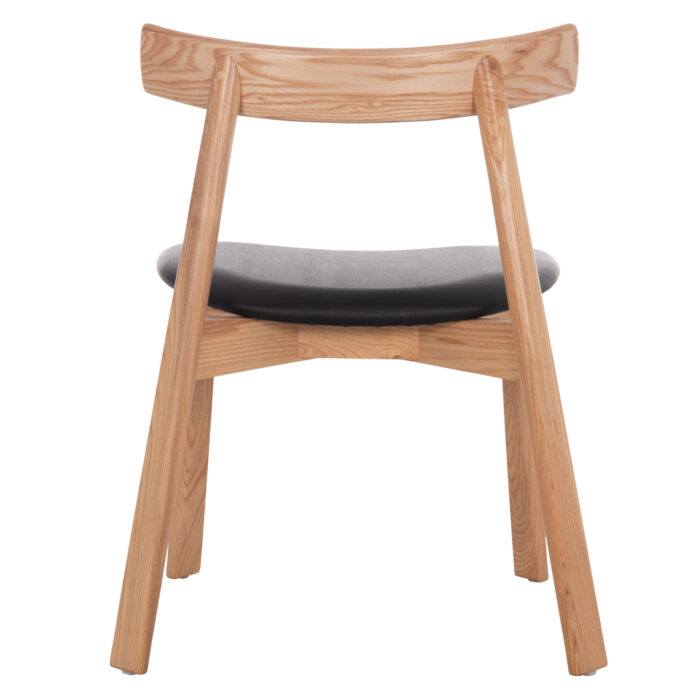 KΑΡΕΚΛΑ ΤΡΑΠΕΖΑΡΙΑΣ FB918245.04 RUBBERWOOD-ΜΑΥΡΟ PU 60x54x72Υεκ - Image 6