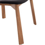 KΑΡΕΚΛΑ ΤΡΑΠΕΖΑΡΙΑΣ FB918245.04 RUBBERWOOD-ΜΑΥΡΟ PU 60x54x72Υεκ - Image 9