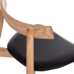 KΑΡΕΚΛΑ ΤΡΑΠΕΖΑΡΙΑΣ FB918245.04 RUBBERWOOD-ΜΑΥΡΟ PU 60x54x72Υεκ - Image 10