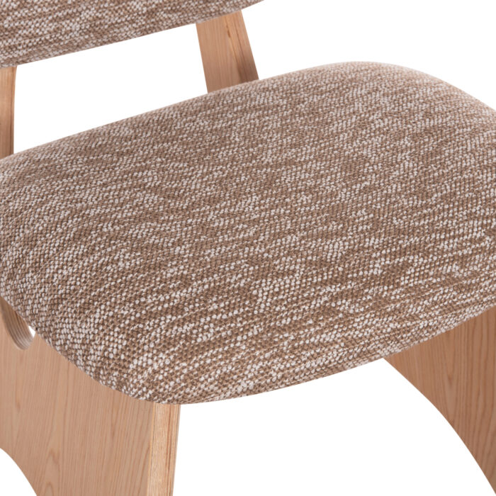 ΚΑΡΕΚΛΑ ΤΡΑΠΕΖΑΡΙΑΣ FB918248.01 ΚΑΦΕ ΥΦΑΣΜΑ-PLYWOOD ΧΡΩΜΑ ΔΡΥΟΣ 53x56x78Υεκ. - Image 8