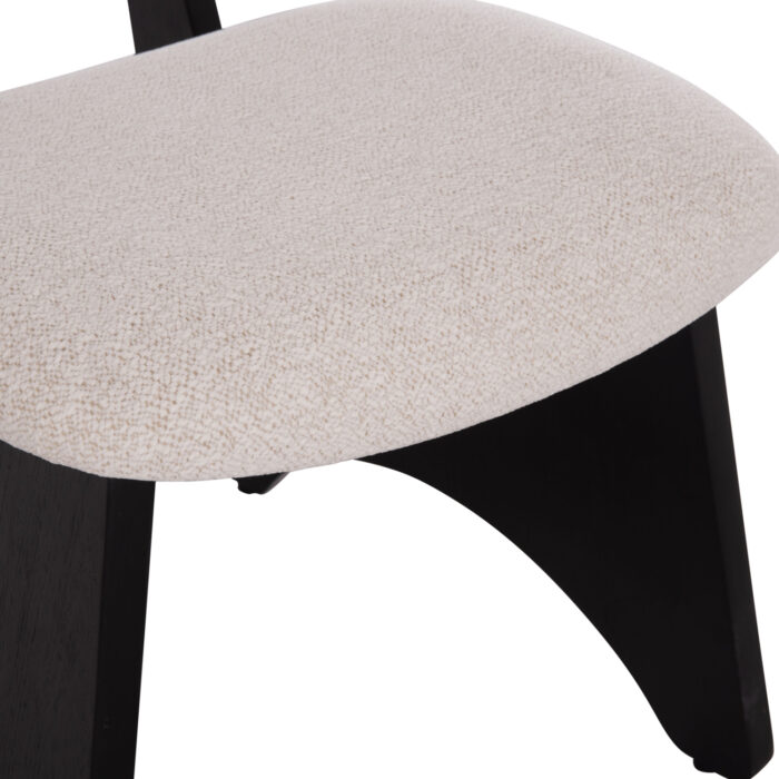 ΚΑΡΕΚΛΑ ΤΡΑΠΕΖΑΡΙΑΣ FB918248.02 ΕΚΡΟΥ ΥΦΑΣΜΑ-PLYWOOD ΣΕ ΜΑΥΡΟ 53x56x78Υεκ. - Image 8
